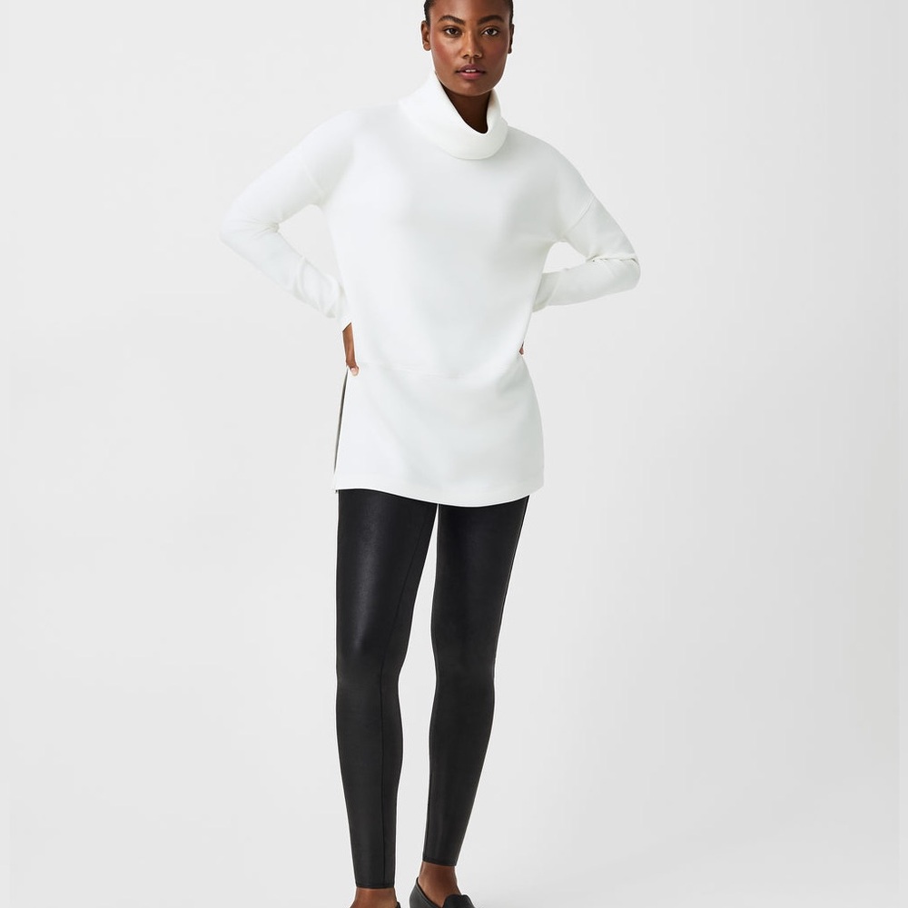 SPANX Faux Leather Leggings Size Large - Picture 4 of 5